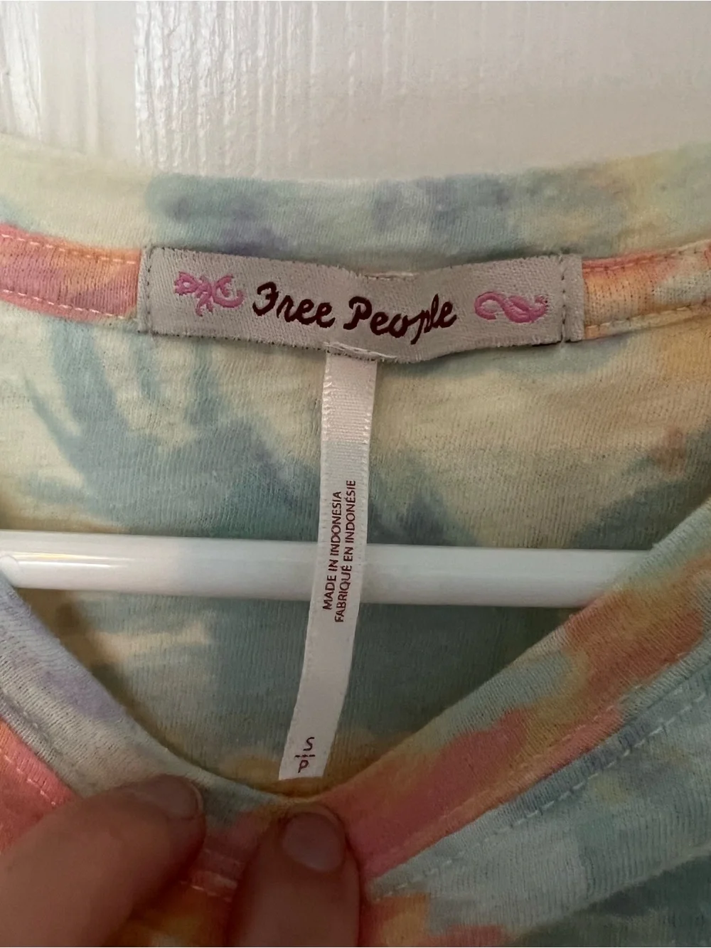 Free People  Short Sleeve Tee - Pastel Multicolor